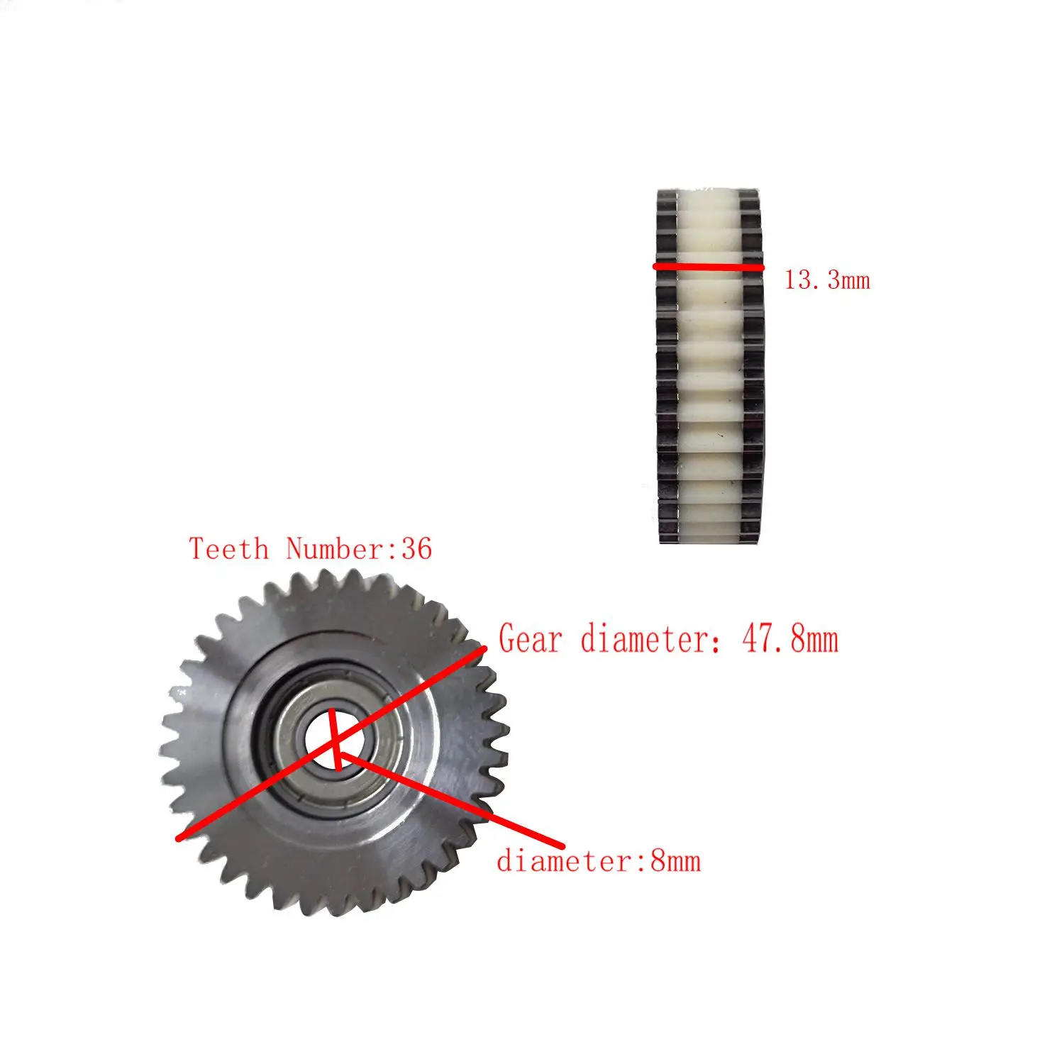 Steel Gear Electric Bike Engine Bafang FAT Bike Motor G020 G060 750W/G062 1000W Nylon Gear Metal And Nylon Set