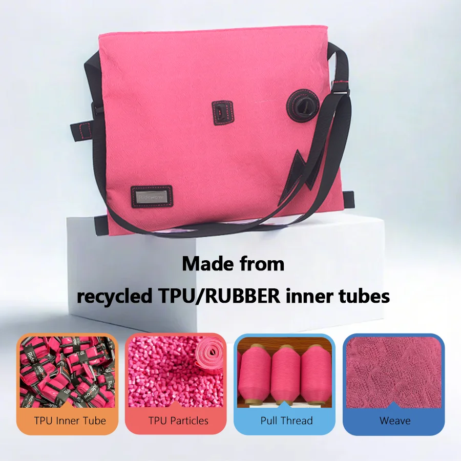 RideNow  Recycled-materials Cycling Musette Bags Outside Bicycle Storage Multifunction Riding Shoulder Bag Bicycle Accessories