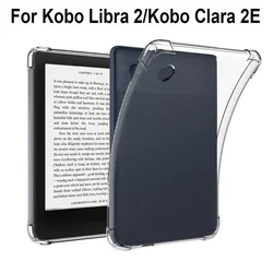 Kobo Clara 태블릿 케이스, Kobo Libra 2 용 2022, 에어백 보호 케이스, TPU 투명 실리콘 소프트 커버, 6 인치