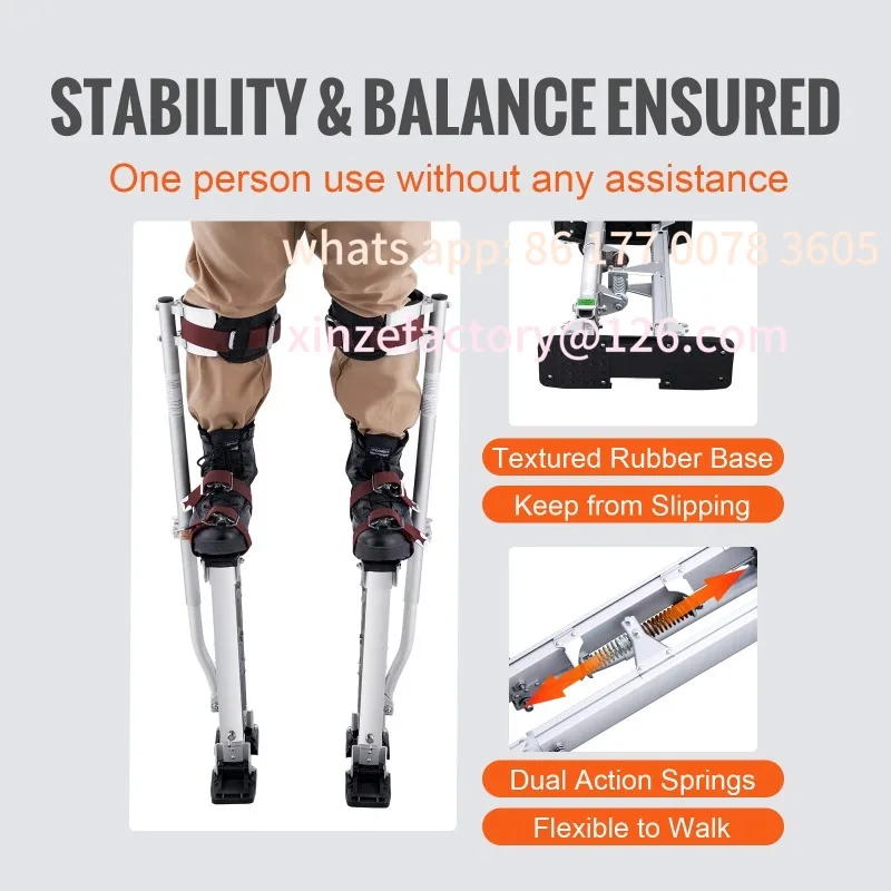 تخصيص دريوال Stilts18''-30''/36''-50''قابل للتعديل الألومنيوم أداة ركائز واقية منصات الركبة عدم الانزلاق ركائز العمل للمنزل