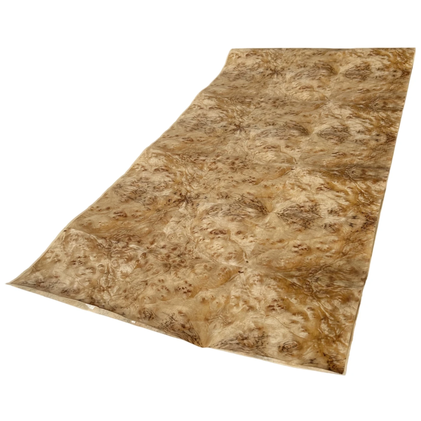 58x250cm, Non-woven Backed Thin Veneer of 0.25mm Thickness, Natural Camphor Burl Wood Veneer Roll for Furniture Renovation image 3