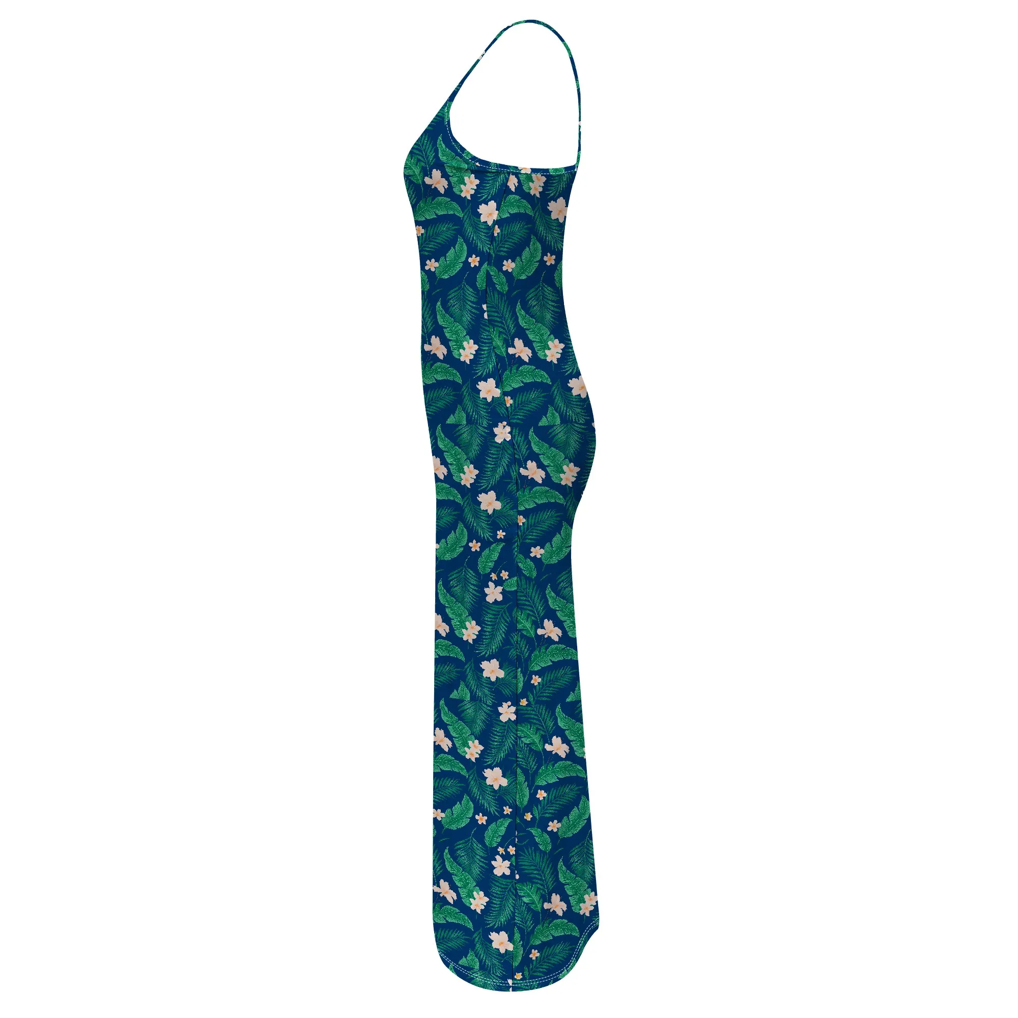 Elegant Womens แฟชั่นฤดูร้อน Casual Slip Dresses สปาเก็ตตี้ Double Lined เซ็กซี่ Bodycon Maxi Dress