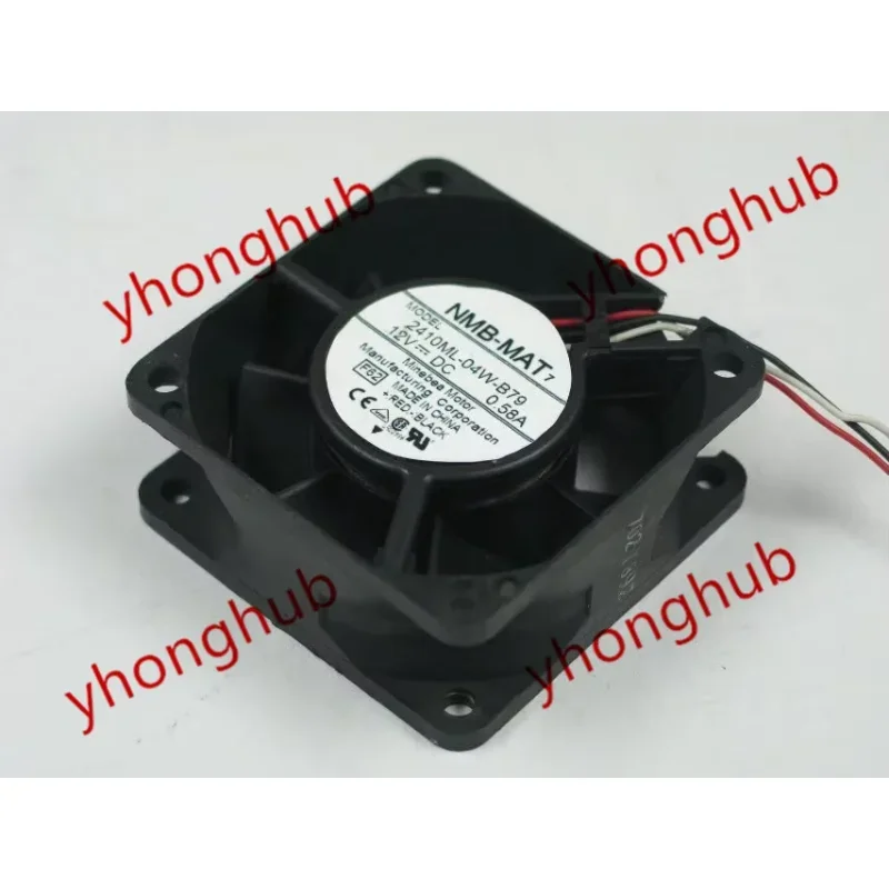 

NMB-MAT 2410ML-04W-B79 F62 DC 48V 0.14A 60x60x25mm Server Cooling Fan