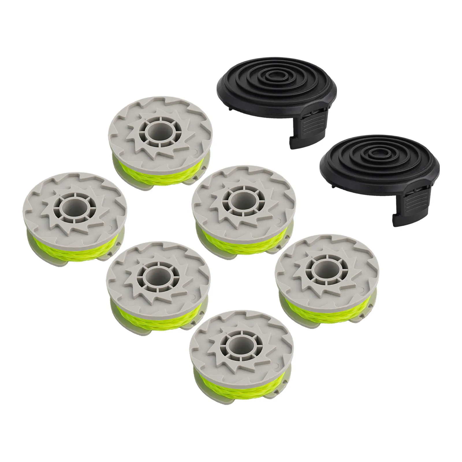 Replacement Spool & Line 6 Pack Compatible with For WORX WG168 WG184 WG190 WG191 String Trimmer Enhances Edging Life