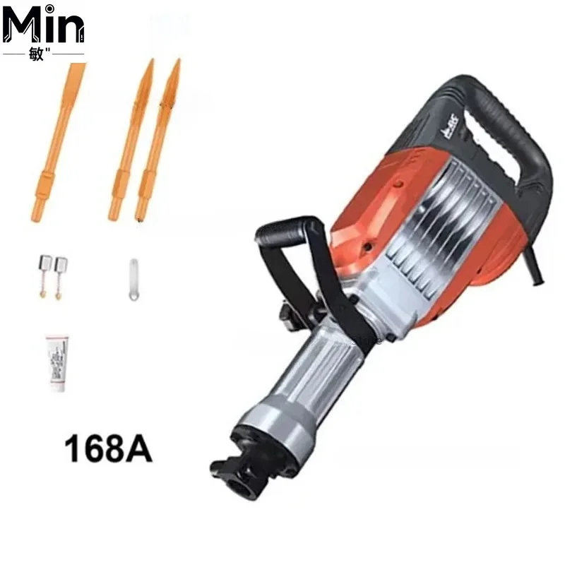 2026 Industrial 5900W Demolition Hammer Heavy Concrete Breaker Jack Hammer for Trenching Chipping