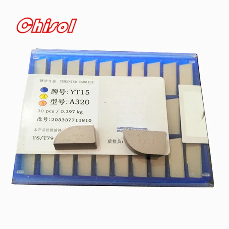 10pcs 20pcs 30pcs/box A320 A320Z YT5 YW2 YW1 YT15 YT14 YG6 YG8 Carbide Brazed Inserts Welding Tips Blade Cutter