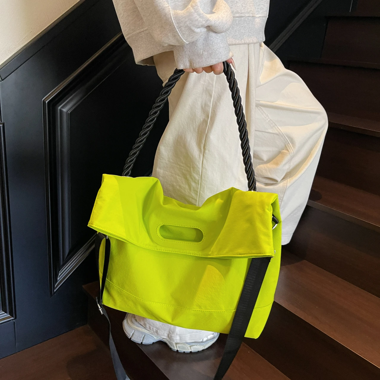 Grande capacidade de náilon sa - Women Bags Medium Size avaliação e preço