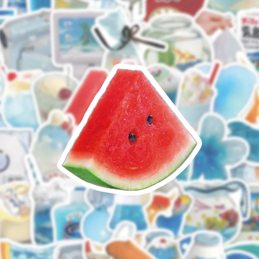 

54PCS Summer INS Style Graffiti Stickers Watermelon Cartoon Decal Laptop Phone Guitar Scraphbook Suitcase Cup Classic Kid Toys