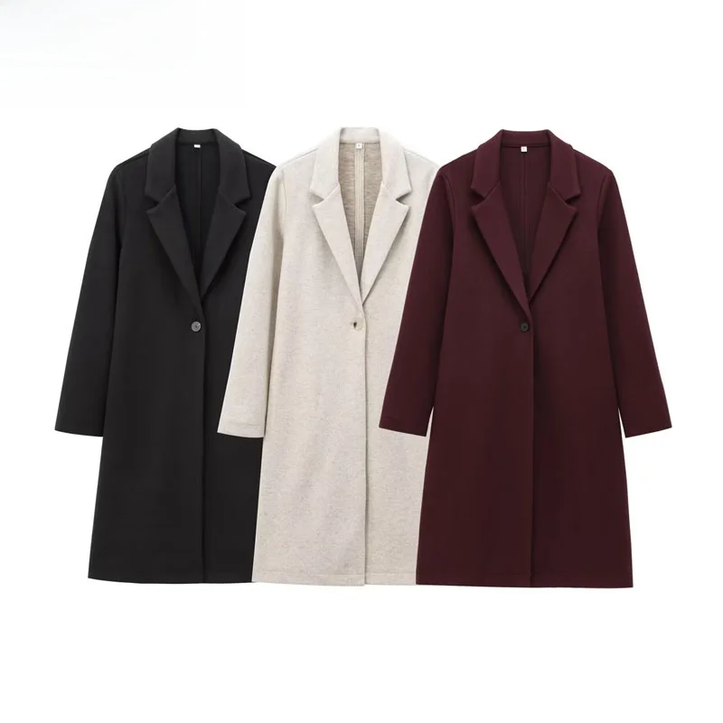 

Мягкое женское пальто Jaet Faion 2025 Sle, универсальная верхняя одежда, украшенная пуговицами, полиэфирное волокно, обычная, тонкая