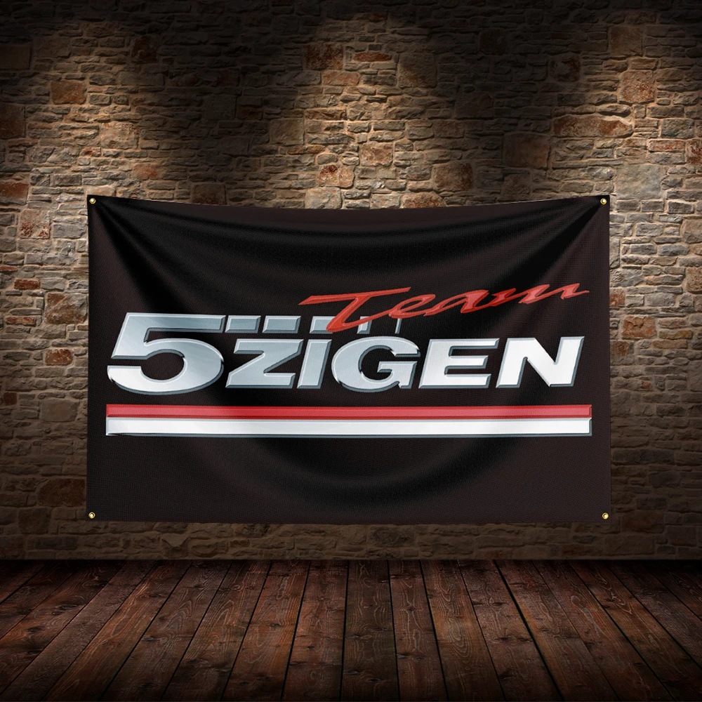 

3x5 Ft 5-5zigens Flag Polyester Printed Car Flags for Room Garage Decor