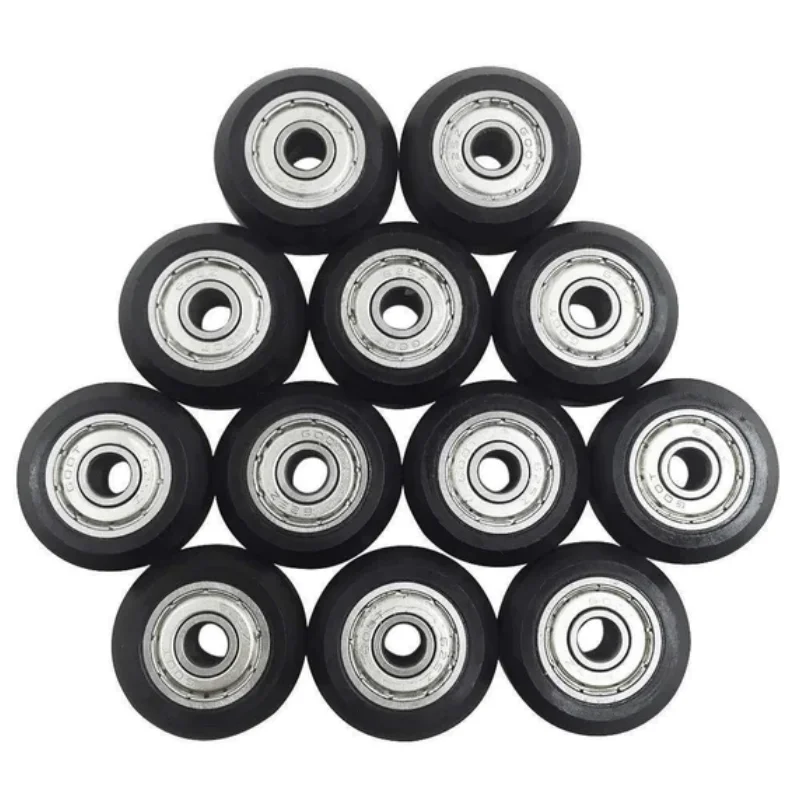 10PCS/Set Passive Round Pulley V-Slot POM Pulley Wheels for JG Maker 3D Printer 3D Printer Parts Accessories