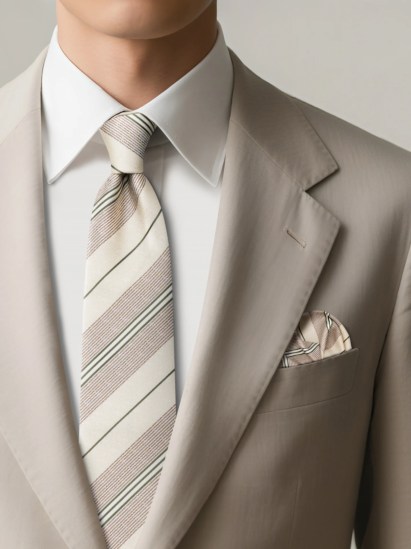 men's-stripe-tie-handmade-vintage-wedding-groom's-pocket-square-gentleman-set-casual-style-average-width-necktie-gift-box