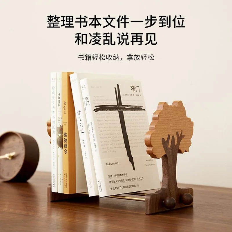 

Expandable Bamboo Bookends Desk Shelf Adjustable Student Office Decor Magazine Holder Book Shelf Bookcases Furniture