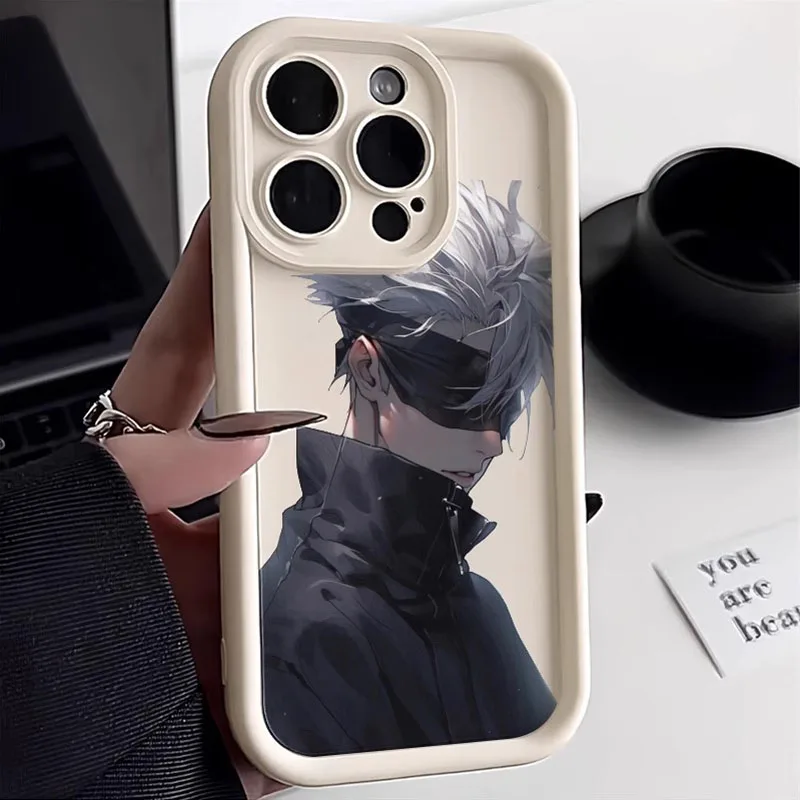 Jujutsu Kaisen Gojo Satoru Case For Samsung Galaxy S24 S23 Ultra S22 S21 Plus S20 FE A12 A32 A52 A52S A23 A33 A53 A14 A34 A54