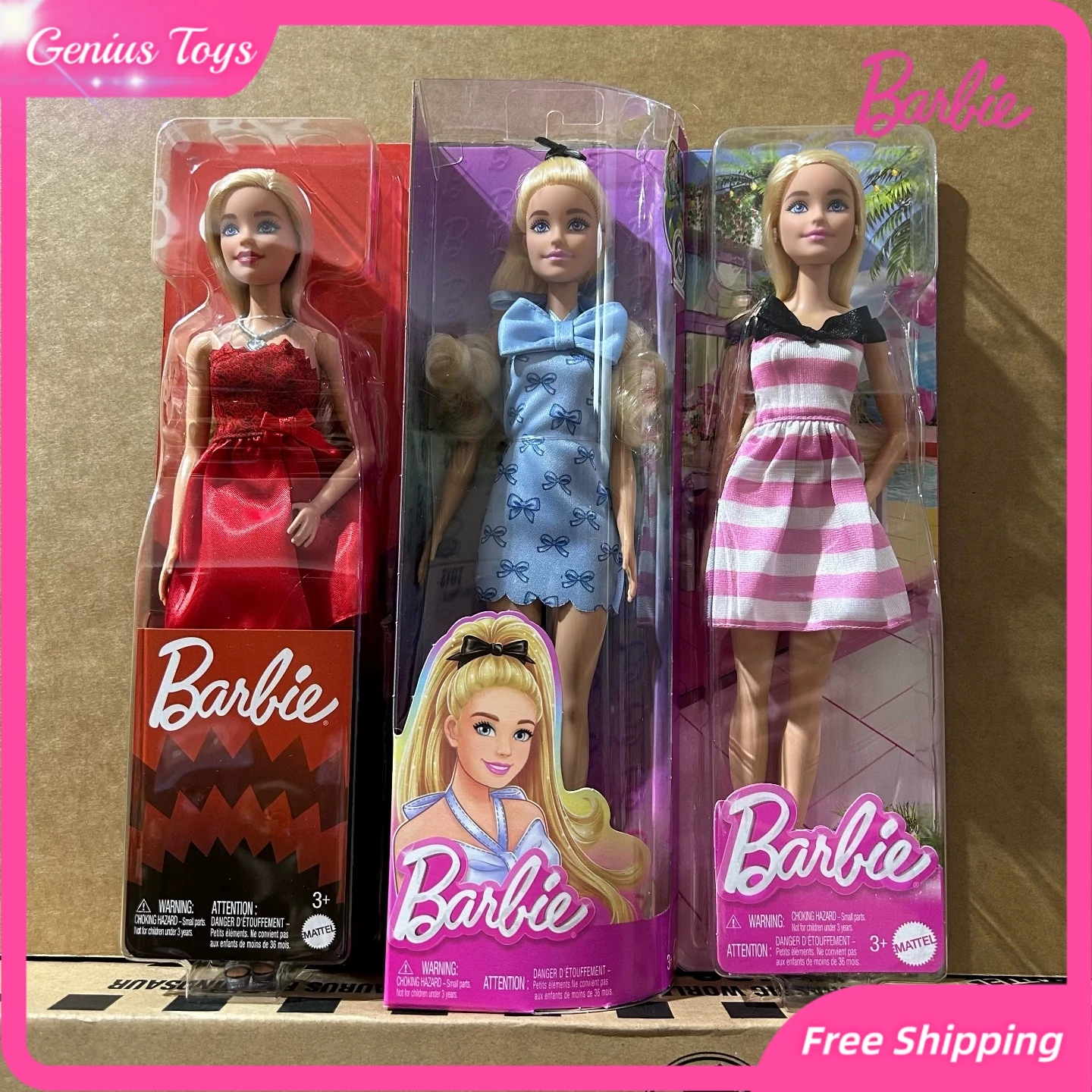 

Mattel Barbie HTH66 65-летие праздничная кукла Коллекционная серия модная игрушка для девочек детская ролевая игра подарок на день рождения