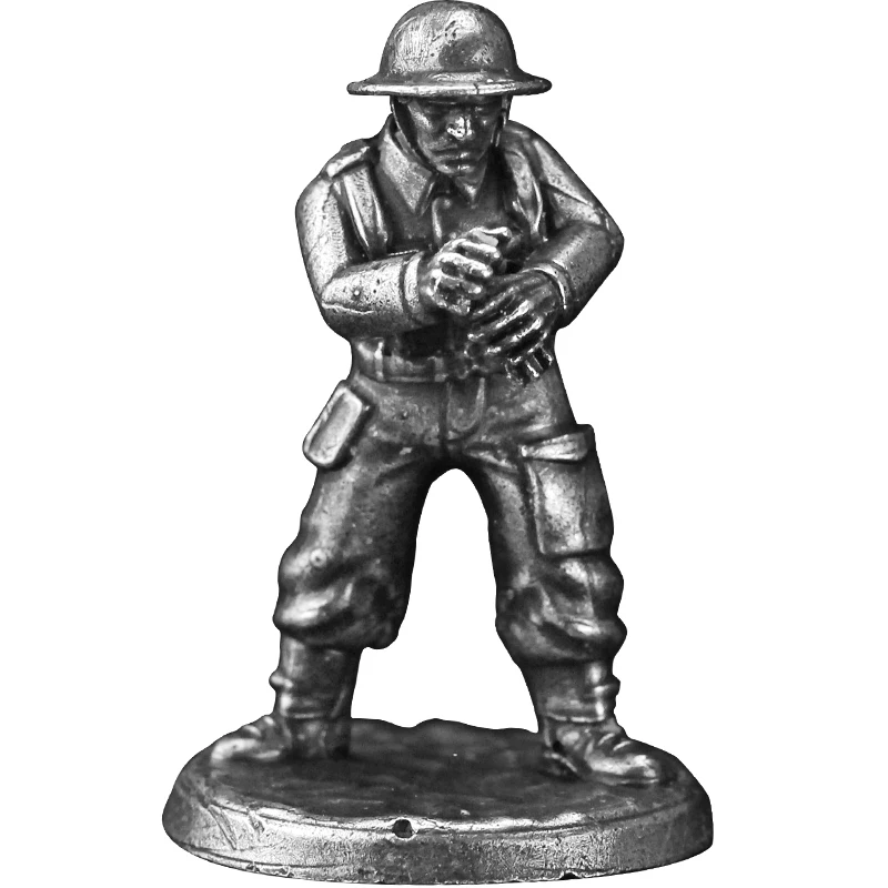 Metal Military Army Soldier Action Figures Board Game Pieces Miniature Ornament for Desktop Car Interior War Game Accessories
