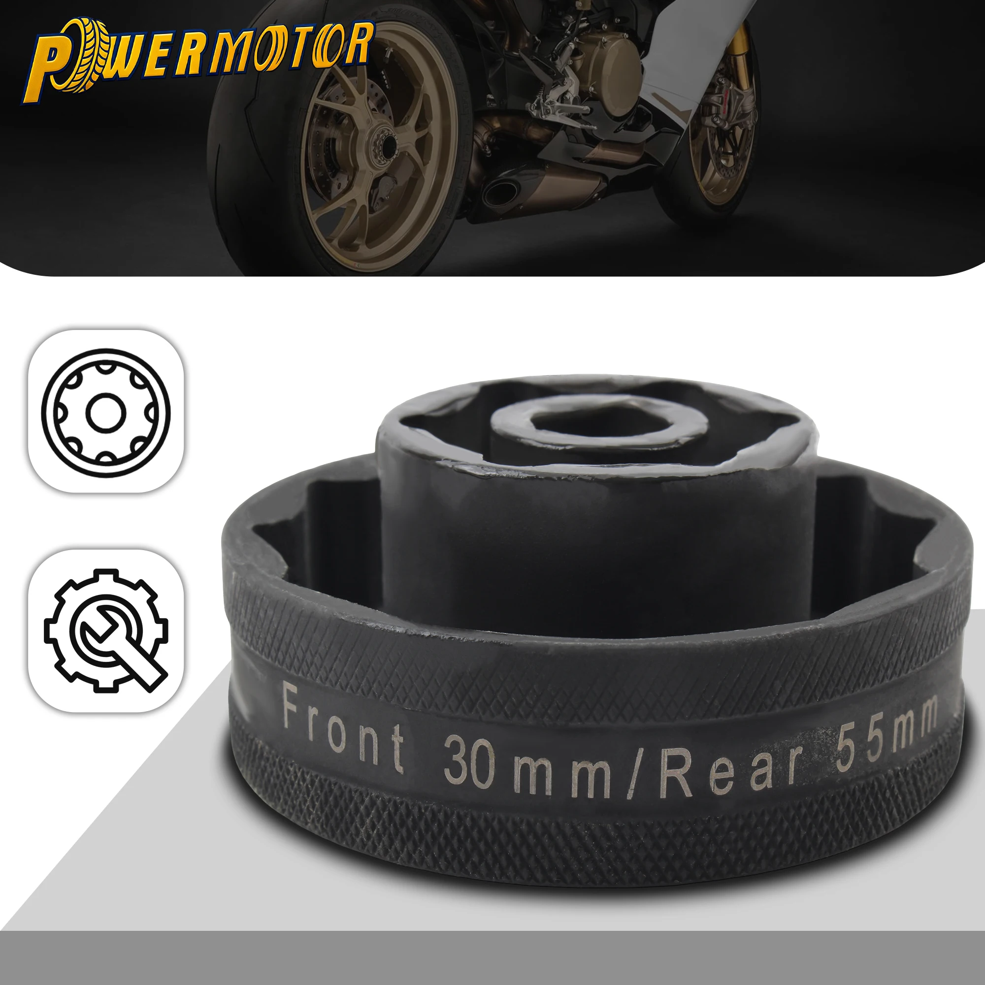 

Набор для снятия гаек колес мотоциклов 30 мм и 55 мм, шестигранный ключ-головка 3/8 дюйма для Ducati 1098, 1198, 1198S, 1200S, 1299