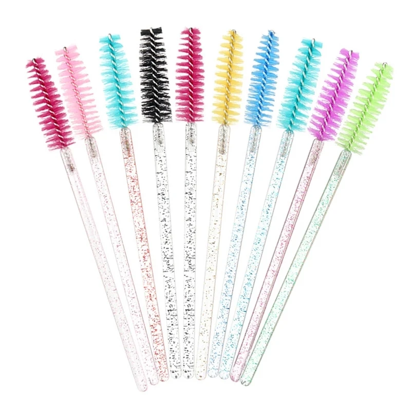 

1000pcs Crystal Cleaning Brush Lash Wands Spoolie Eyelash Extension Mascara Brush