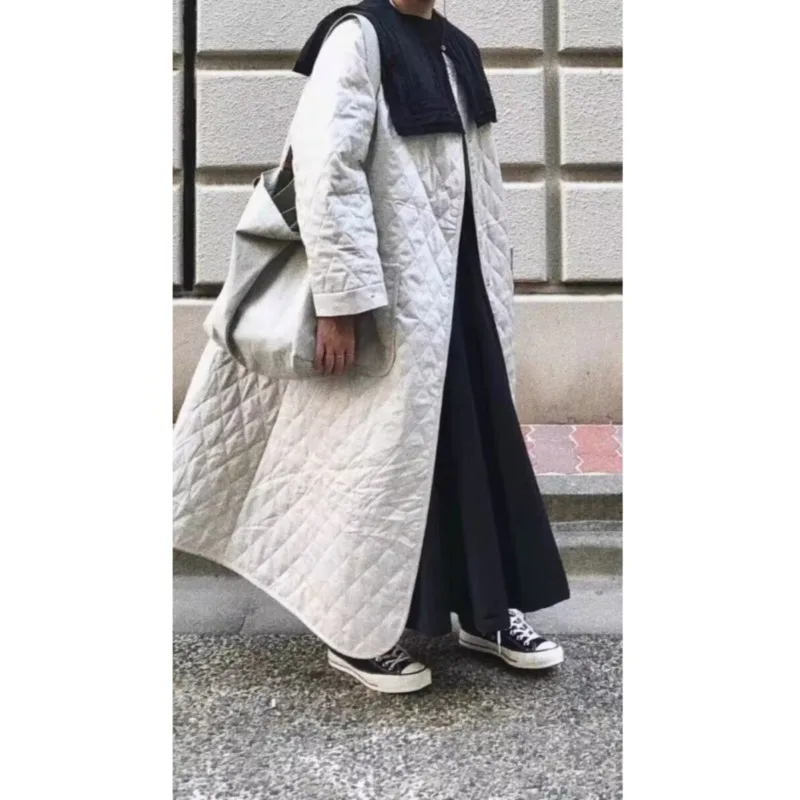 

Cotton Jacket 2025 New Cotton Jacket Long Loose Winter Leisure Cotton Jacket Hooded Women's Commuting Coat