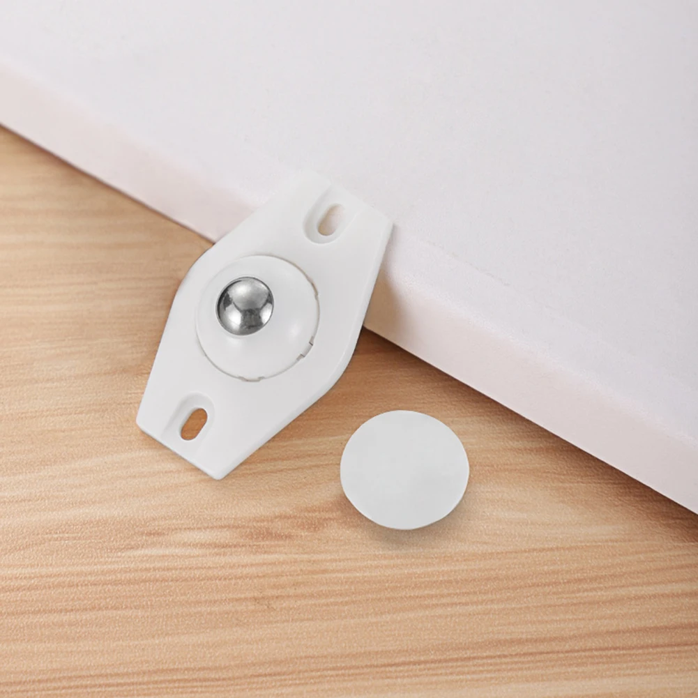 Storage Box Caster Stainless Steel Rotating Wheels Self-adhesive Trash Can Bottom Wheel Furniture Caster Hardware Tools