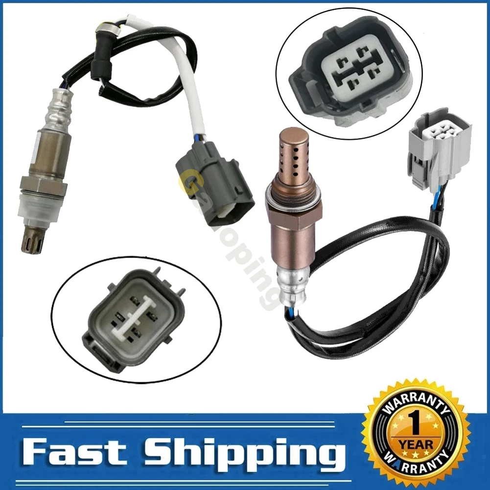 2Pcs O2 Oxygen 02 Sensor for Honda Element 2.4L L4 2003 - 2011 Upstream Downstream 4 Wires Lambda Car Accessories Parts