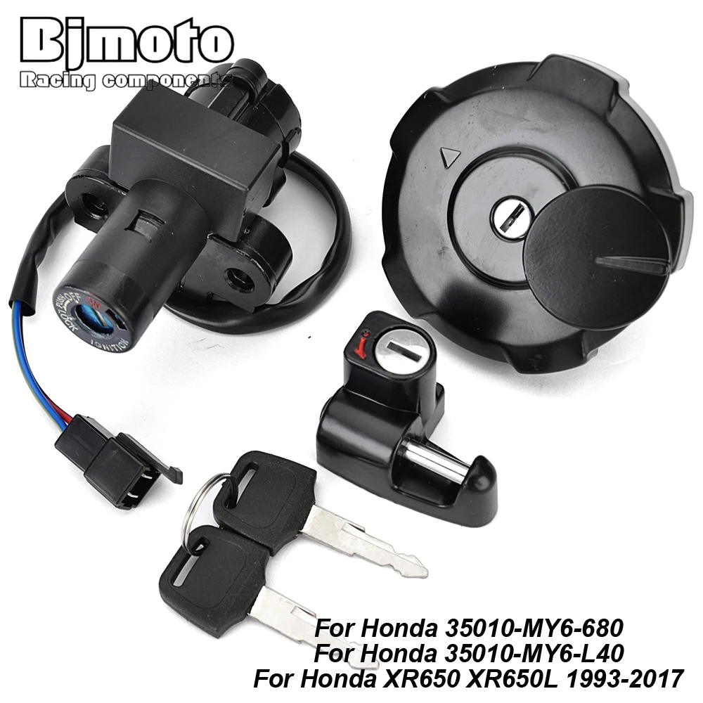 

35010-MY6-L40 Fuel Gas Cap Ignition Switch Seat Lock with Key Kit For Honda XR650 XR650L XR 650 L 1993-2017 35010-MY6-680