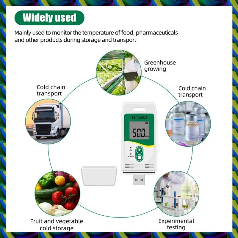 Daily Tempg03 USB-регистратор данных о температуре и влажности, многоразовый регистратор данных TEMP, измеритель записи Humiture с емкостью 32,000