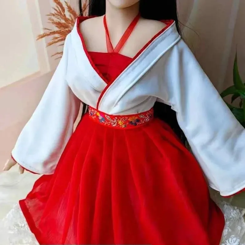 

Силиконовая кукла Hanfu, 68-120 см, модное мягкое нижнее белье, цветное легкое включение и выключение, одежда для кукол «сделай сам» в древнем стиле