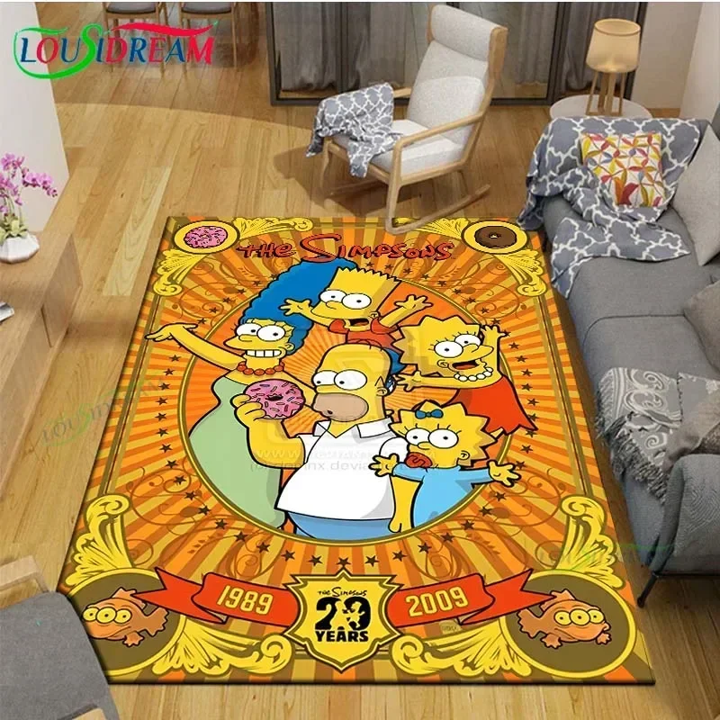 Exquisite Cartoon SS-Simpson Printed  Carpets Living Room Anti-Skid Area Rug Kids Bedroom Mats Yoga Mat Large Carpet Decor