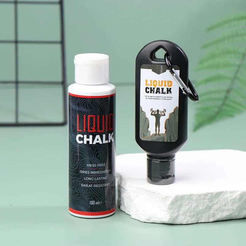50/100 مللي مسحوق المغنيسيوم السائل الطباشير اللياقة البدنية رفع الأثقال كريم مضاد للانزلاق يحسن قبضة رفع الأثقال تسلق الصالة الرياضية #4