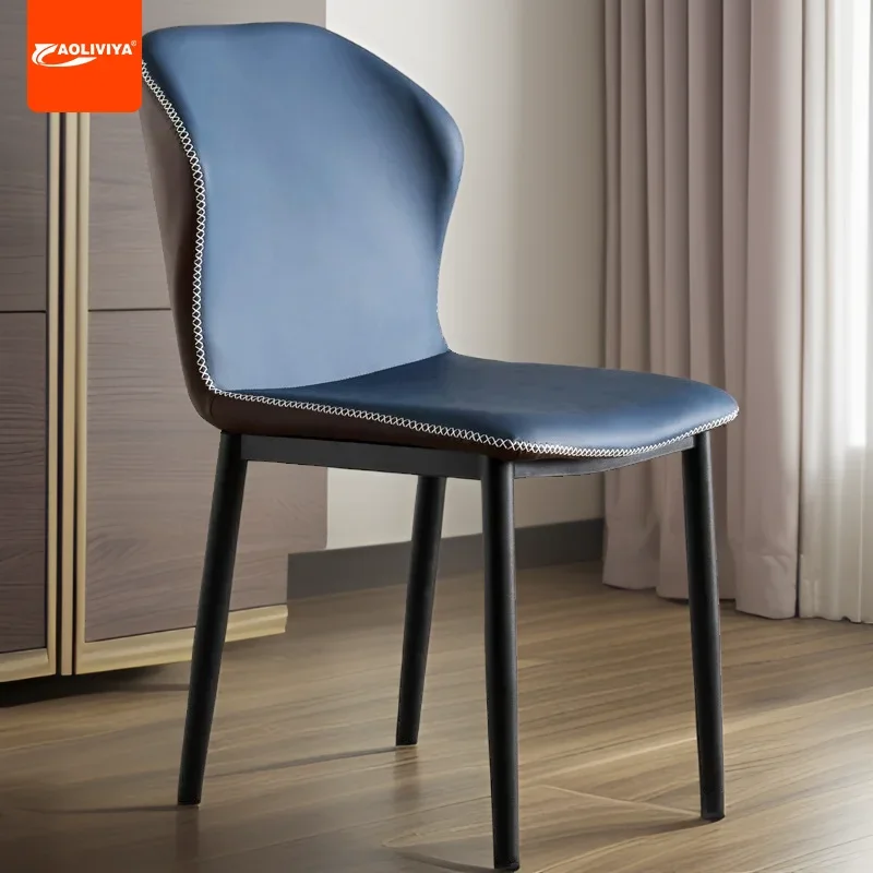 

AOLIVIYA Modern Wooden Dining Chair A3 Nordic Designer Backrest Chair Soft And Comfortable Hotel Coffee Shop Stylish Minimalist