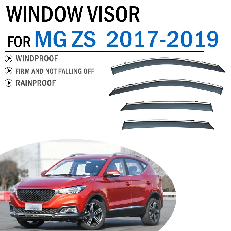 

FOR MG ZS 2017 2018 2019 Car Window Deflector Visors Shade Sun Rain Guard Cover Shield Awning Trim Car Accessories