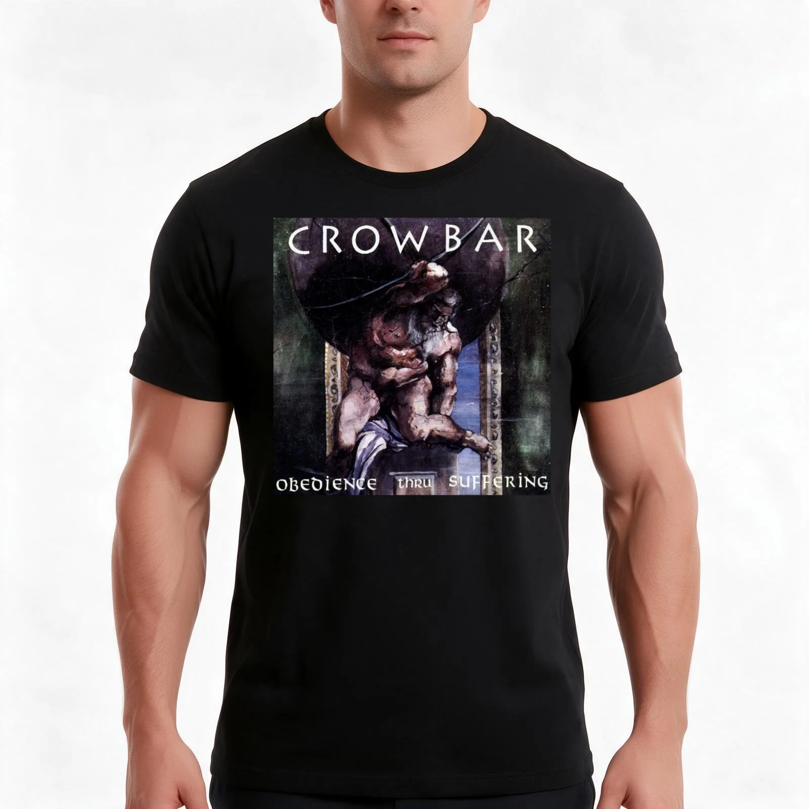 Crowbar Obedience thru Suffering album 1991 T-Shirt, Summer Casual Cotton Tee, Oversized Streetwear Tops, Vintage Graphic Print
