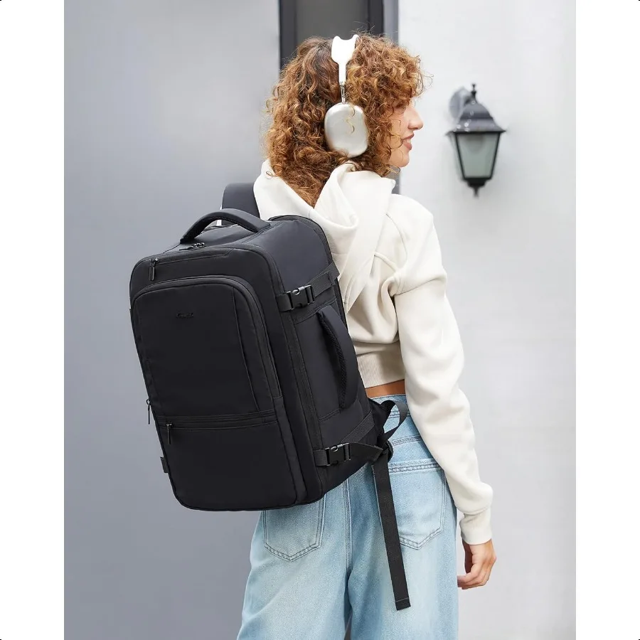 40L großer Reiserucksack für Damen und Herren, Handgepäck, Laptop-Rucksack