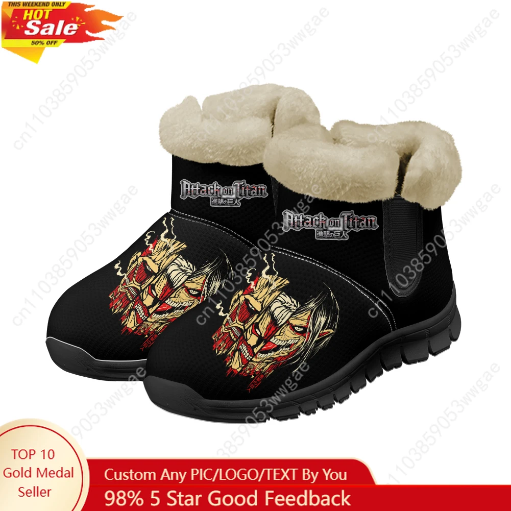 

Attack On Titan Snow Boot Warm Boot Mens Womens Shoes High Quality Casual Lightweight Couple Sneakers Tailor-made Sport Shoes