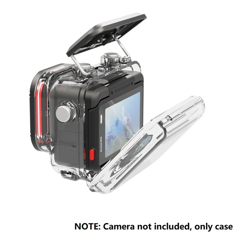 A47F-حافظة واقية شفافة لـ Insta360 Ace غطاء حماية للغوص مقاوم للماء لملحقات كاميرا Insta360 Ace #5