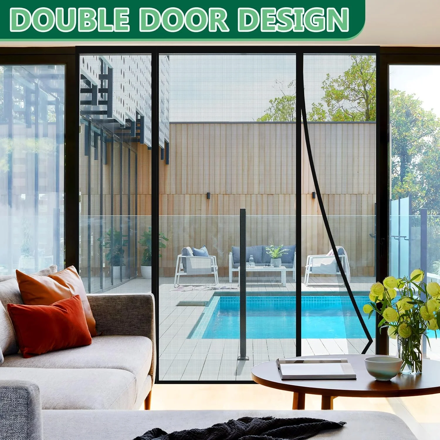 Magnetic Door Screen,Auto Clos - Home Security Door Reinforcement Lock 评论和价格
