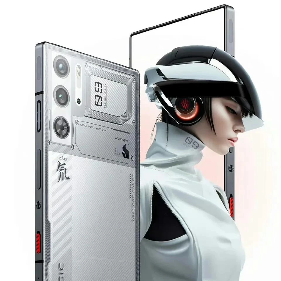 هاتف ألعاب Nubia Red Magic 9pro مستعمل. يحتوي حافظة الهواتف الذكية على غطاء خلفي أسود/أبيض/شفاف.