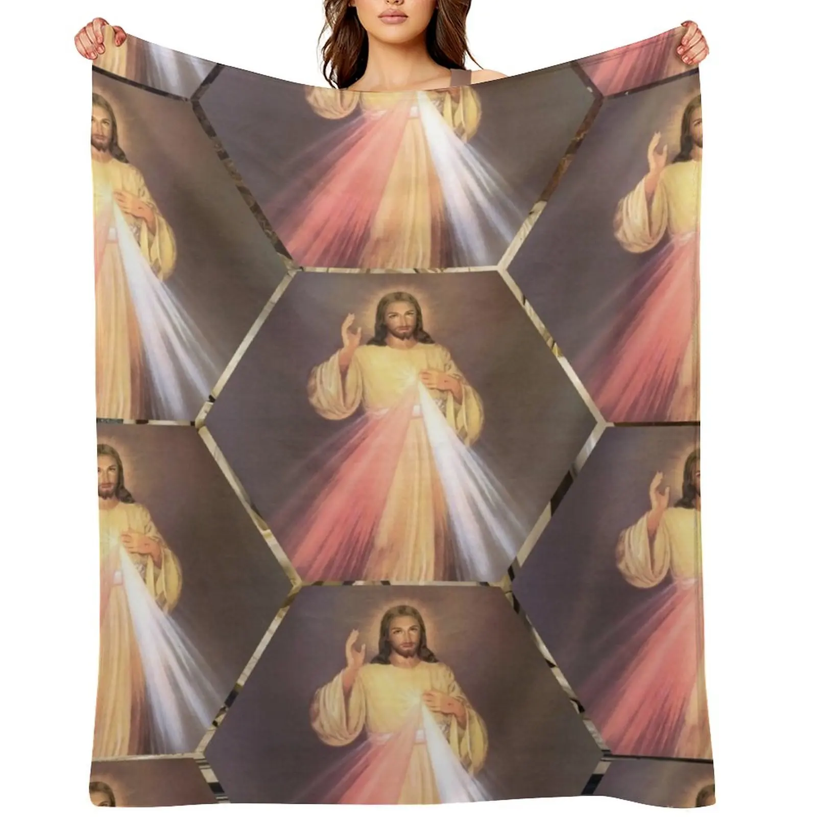 

Divine Mercy Throw Blanket Decorative Throw Decorative Sofas Beach wednesday Blankets