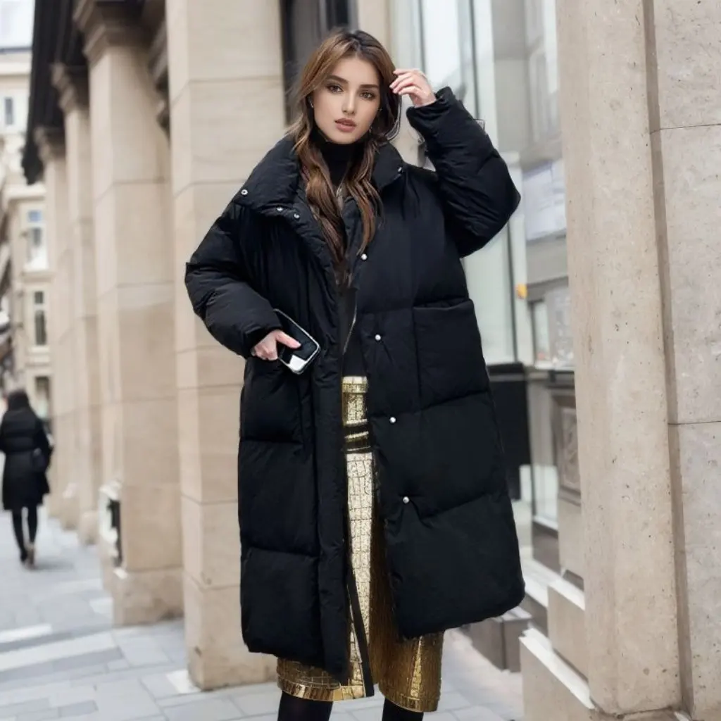 

Женское пальто большого размера в корейском стиле с хлопковой подкладкой, пуховик, нежная маленькая зимняя модная студенческая хлопковая верхняя одежда