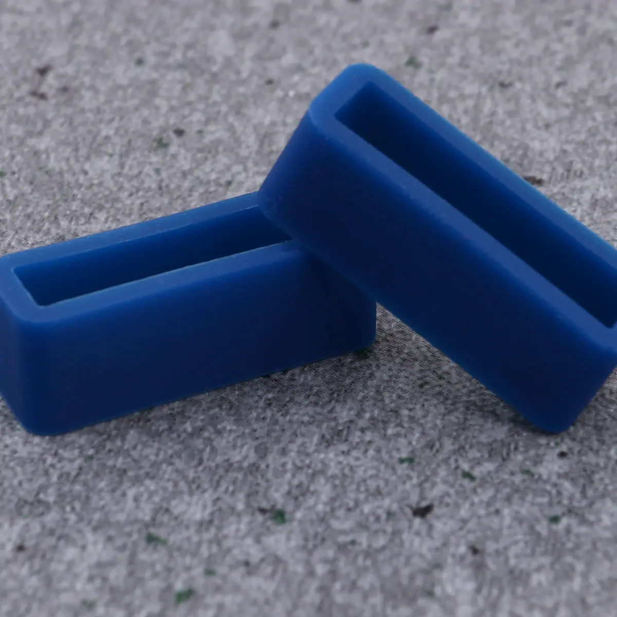 8Pcs Watchband Buckle Rings Replacement for Lost Damaged Watch Strap Loops Silicone Bezel Connectors 20Mm Sky Blue Dark Blue view 5
