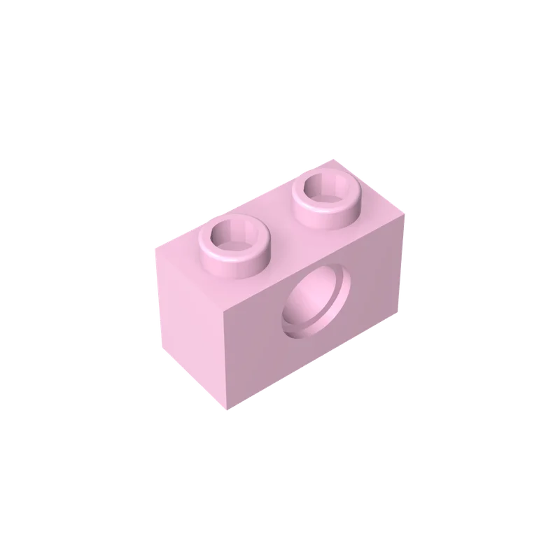 Gobricks 1 stks MOC Baksteen 1x2 1 Gaten Compatibel Met 3700 Model Onderdelen Bouwstenen Kinderen Educatief Speelgoed Verjaardagscadeautjes
