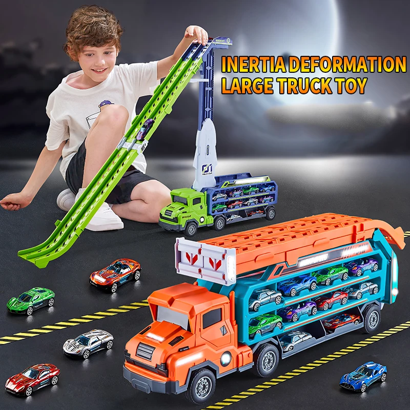 Transform track toy car combination - color box packaging - suitable for boys and girls as gifts