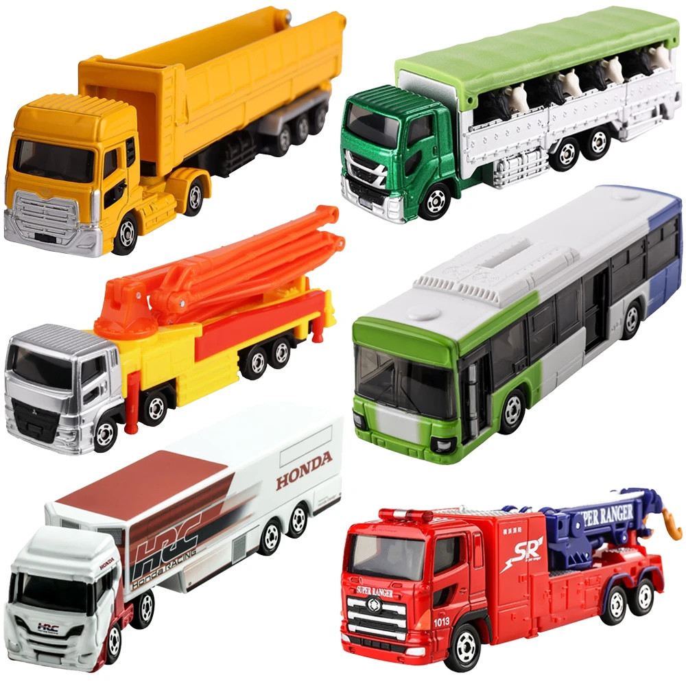 

Takara Tomy Tomica модель автомобиля из сплава, игрушка для мальчика, расширенный транспортер, грузовик, автобус, большая серия автомобилей, литая под давлением модель, коллекция орнаментов