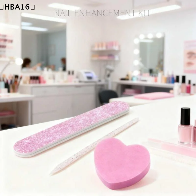 10Set Manicure Tool Set With Crystal Dotting Pen Heart-Shaped Block & Wood File For Nail Polishing And Shaping Care Accessories