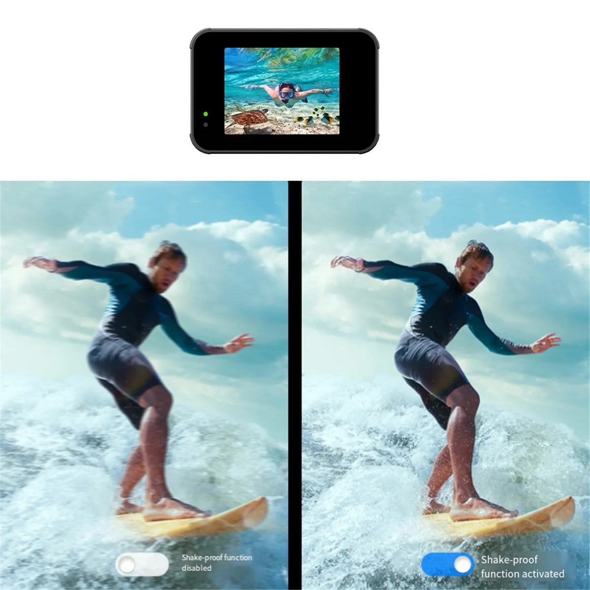 

2025+HD 4K Touch Screen Sports Camera Anti-Shake Long Battery Life Bare Metal 20M Waterproof Photography Camera