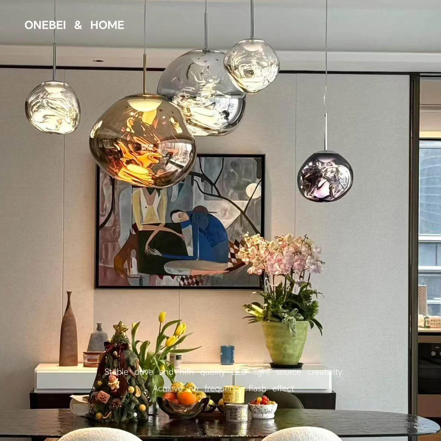 

ONEBEINordic Modern Lava Lamp PVC Pendant Lamp Bedroom Living Room Dining Room LOFT Staircase Villa Home Decoration Pendant Lamp