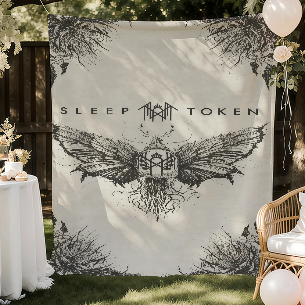 Impresiones artísticas con diseño de bandera de la banda de rock S-sleep T-token, adecuadas para decorar salas de estar, dormitorios y dormitorios universitarios
