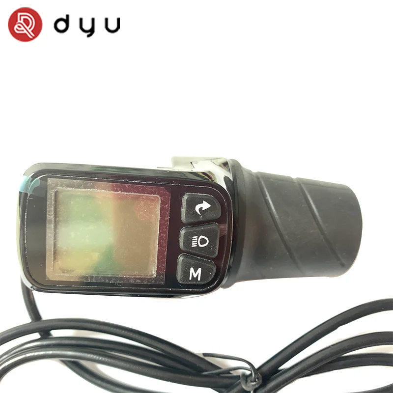 Original DYU Accelerator Display Throttle LCD Display with Long Cable for DYU Electric Bicycle