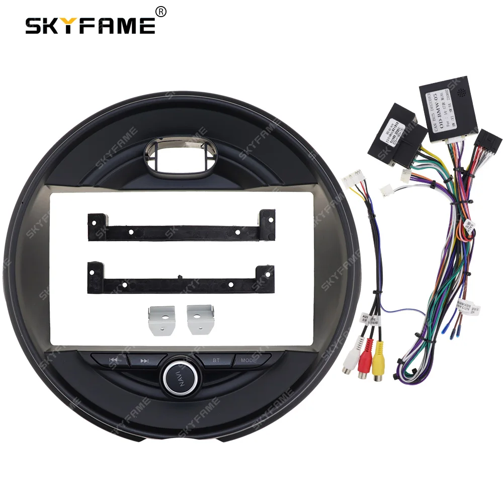 

SKYFAME Car Frame Fascia Adapter Canbus Box Android Radio Dash Fitting Panel Kit For BMW Mini F55 F56 F60